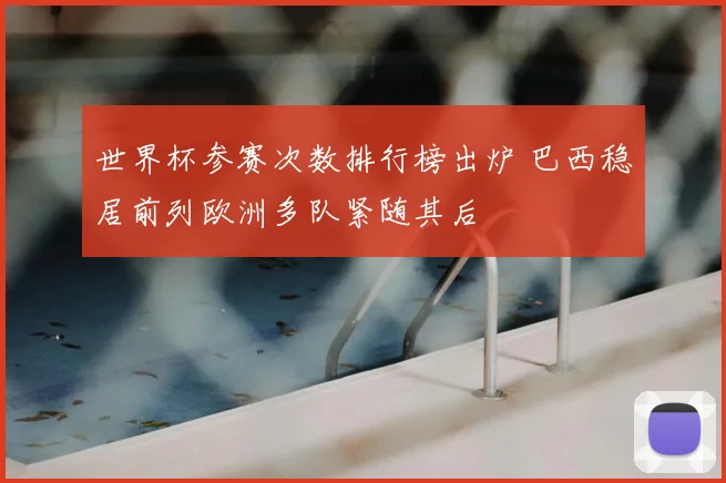 世界杯参赛次数排行榜出炉 巴西稳居前列欧洲多队紧随其后